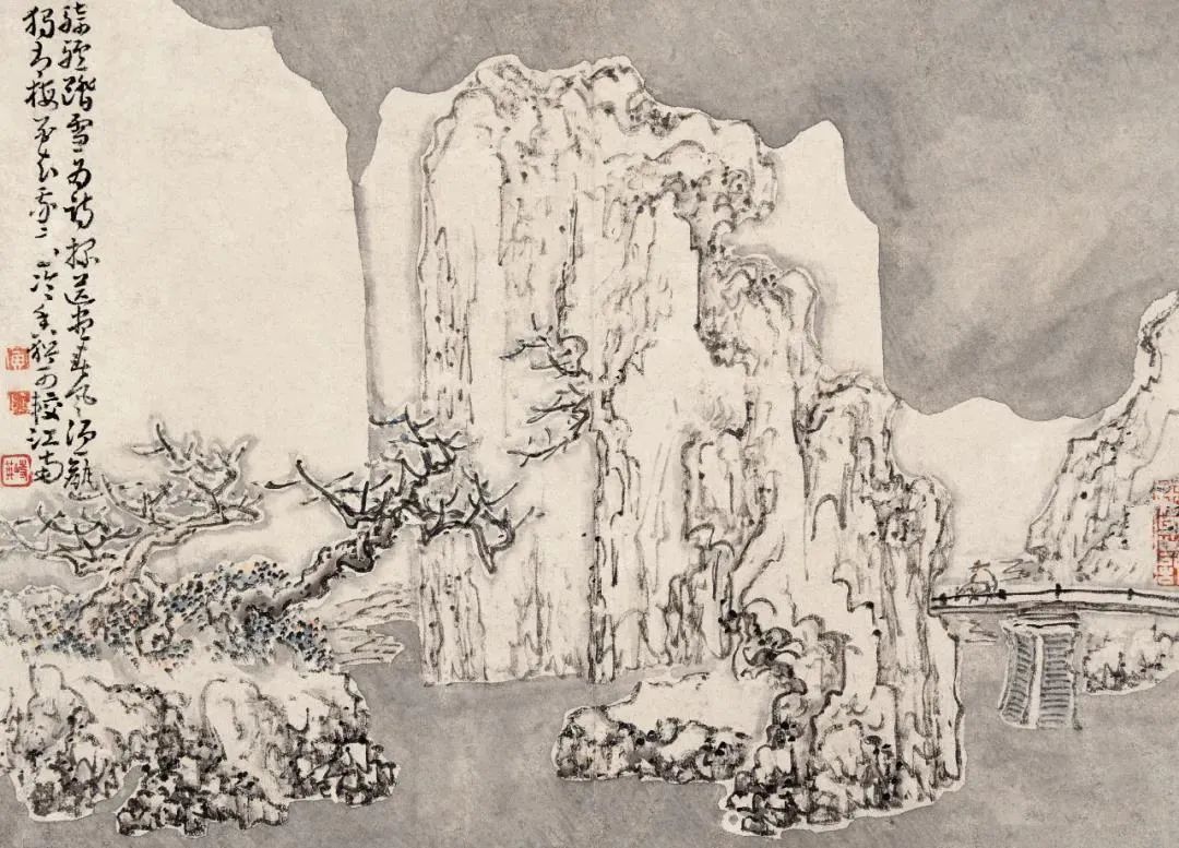 黃慎 山水 黄慎：山水人物册_凤凰网