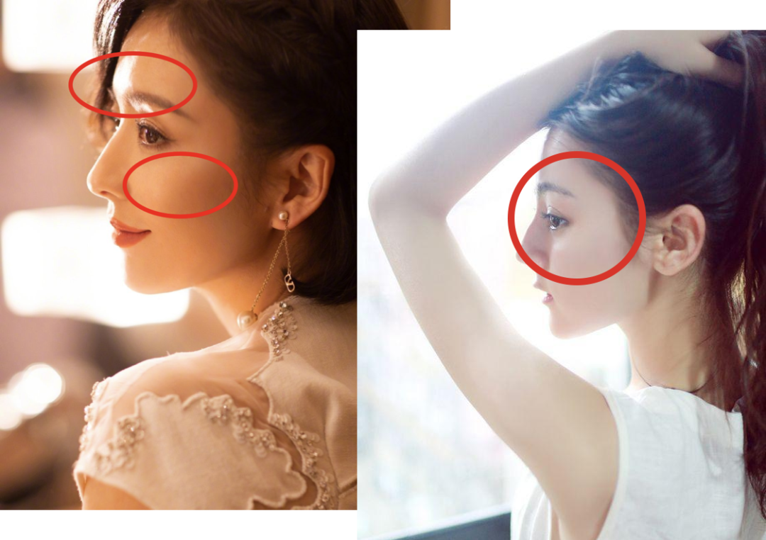 而且热巴并不符合传统美学上的"三庭五眼",她的上庭实际上是偏长的.