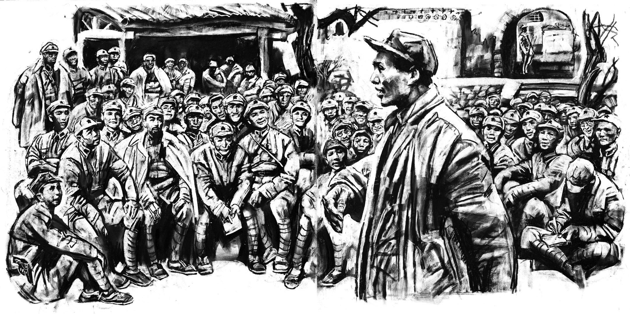 沈尧伊"长征三部曲"连环画作品展亮相国家大剧院__凤凰网