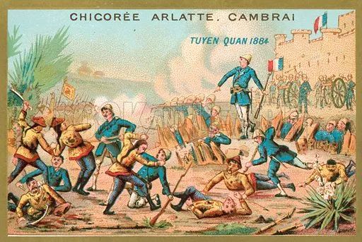 ▲1884年的中法战争,此战后中国丧失了在越南的宗主权