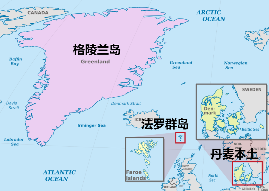 法罗群岛地图位置图片