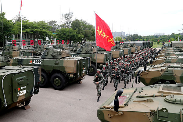 香江之畔谱写红军连青春赞歌驻香港部队某旅装步一连