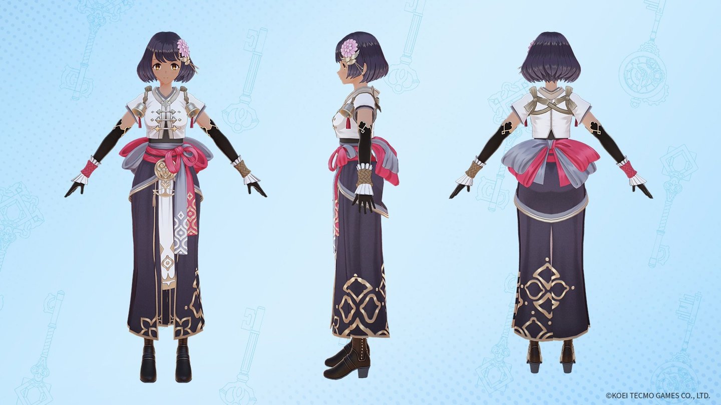 《莱莎的炼金工房3》角色设定图和3D建模 大肉腿吸睛