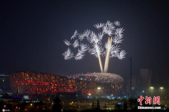 1月22日，北京冬奥会开幕式在国家体育场“鸟巢”举行了第二次彩排。图片来源：ICphoto