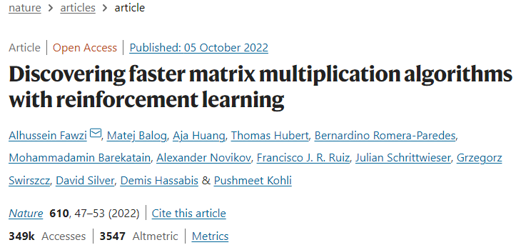 人类反超 AI:DeepMind 用 AI 打破矩阵乘法计算速度 50 年记录一周后,数学家再次刷新