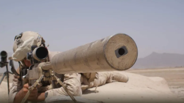 加拿大狙击手“瓦力”在中东战场的训练照 资料图