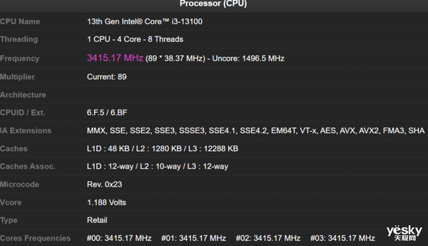13代酷睿i3-13100 曝光,成为这一代唯一无小核型号!
