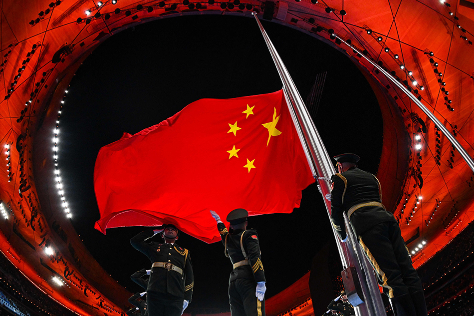 北京冬奥会国旗照片图片
