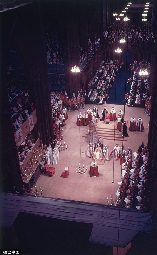 1953年6月2日,英国伦敦,女王伊丽莎白二世加冕典礼  视觉中国 资料图