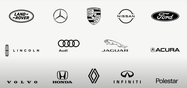 支持新版 CarPlay 的汽车品牌    图片来源：苹果