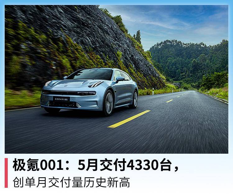 极氪001:5月交付4330台,创单月交付量历史新高_凤凰网汽车_凤凰网