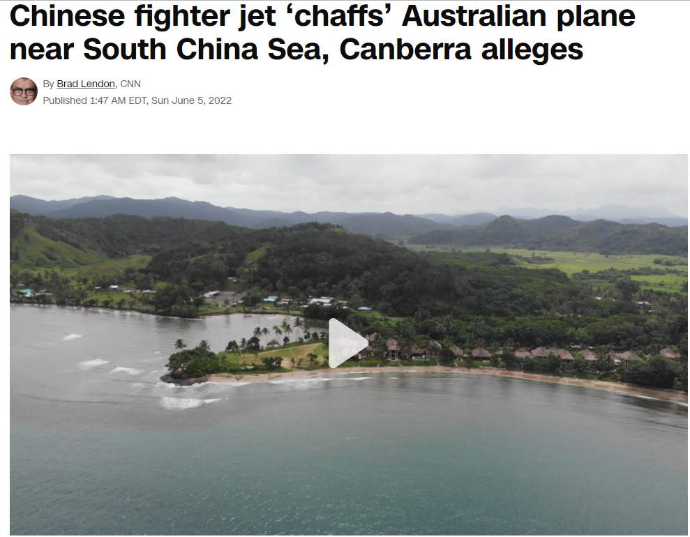 “中国战机欺负澳反潜巡逻机了”？