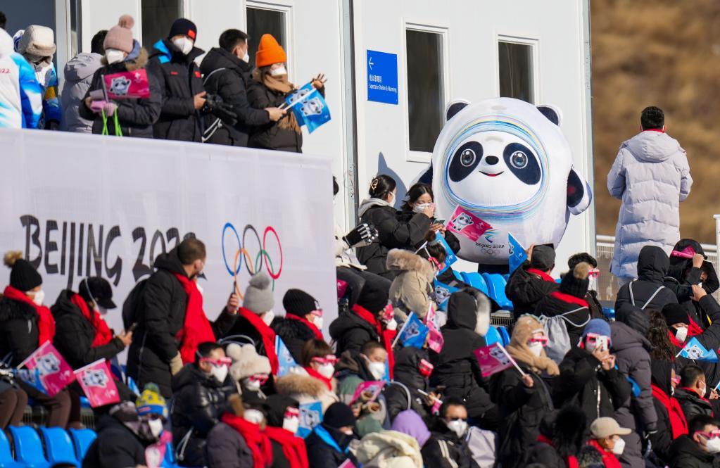 冰墩墩越野滑雪图片图片