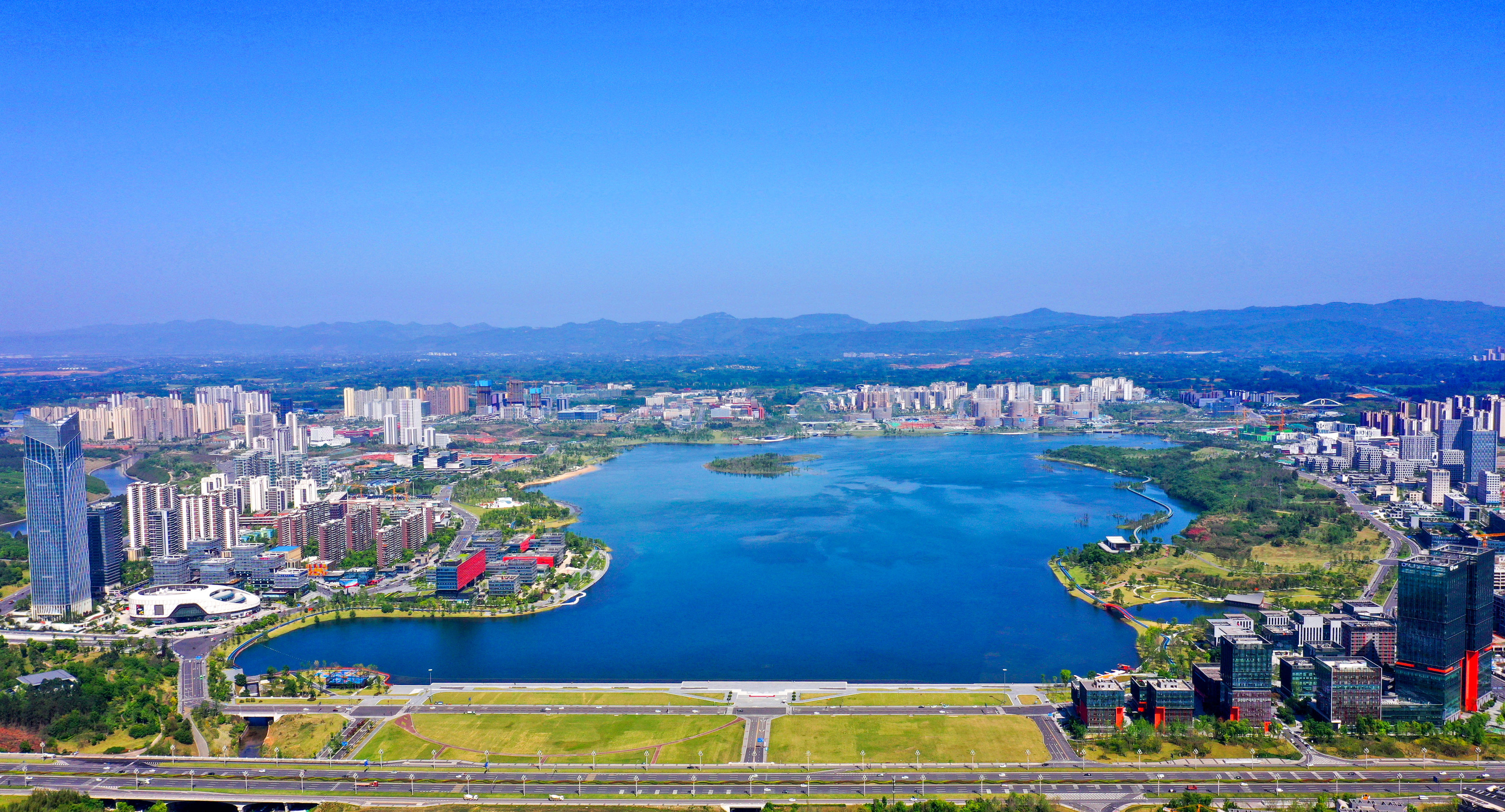 天府新区公园城市建设图片