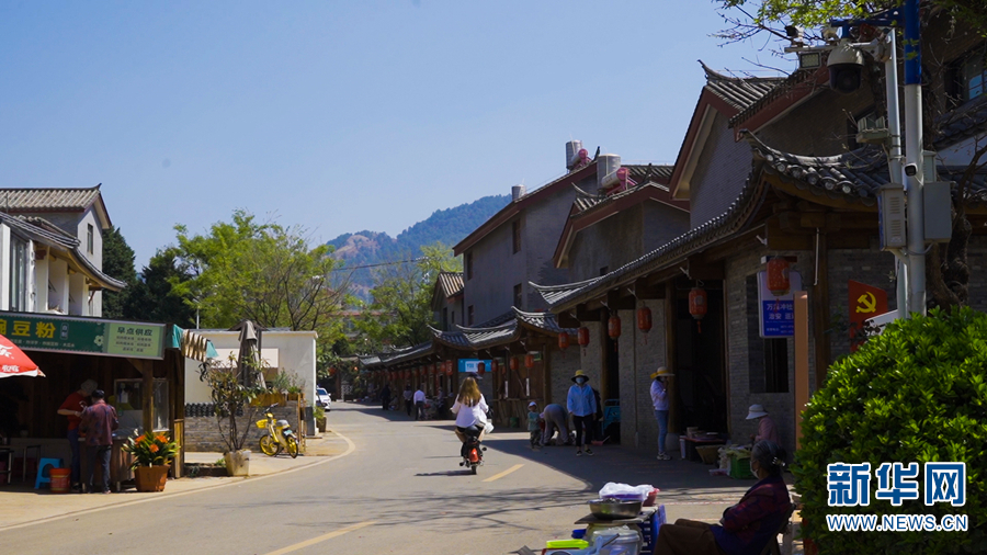 万溪冲社区新风貌(3月19日摄).新华网发(呈贡区融媒体中心 供图)