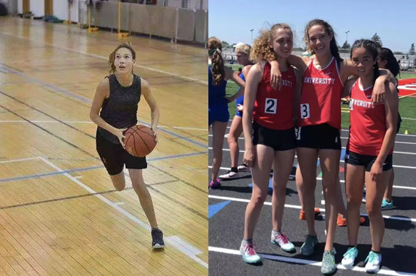 参加高中篮球与越野跑训练