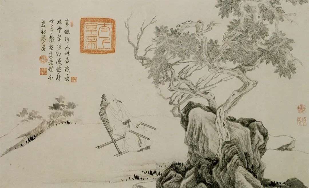 唐伯虎山水人物册页赏析_凤凰网