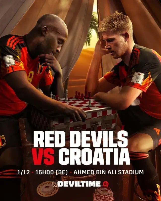 此前比利时国家队发布的海报就引发球迷无线遐想。/比利时国家队社交媒体