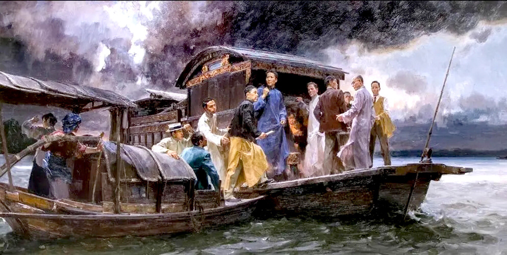 启航(油画).资料图