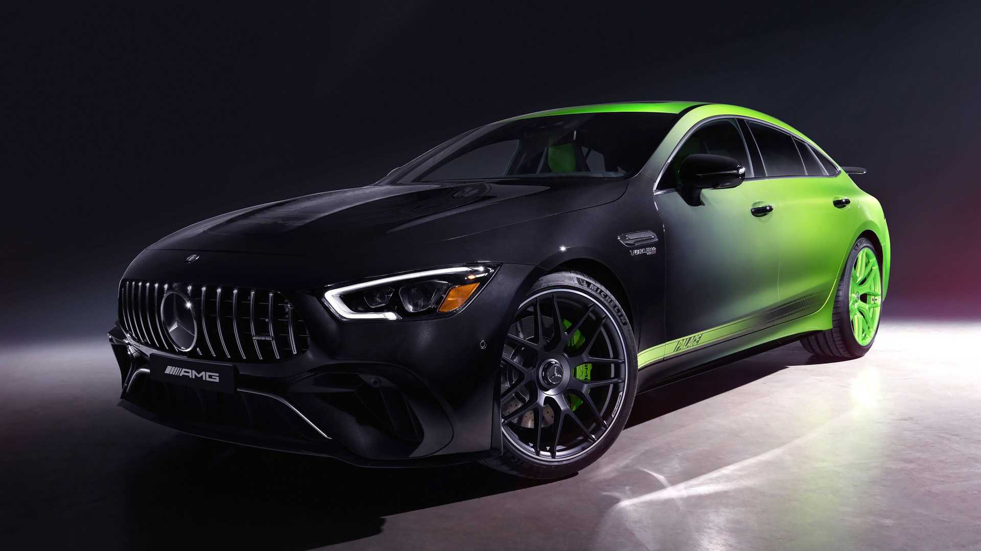 梅赛德斯-amg sl63 palace edition "sunset la"采用橙/黄渐变涂装