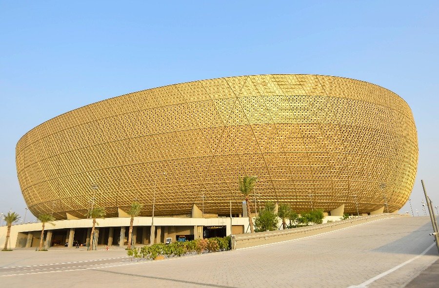 这是2022年8月11日在卡塔尔首都多哈拍摄的卡塔尔世界杯主体育场卢塞尔球场。新华社发（尼库摄）
