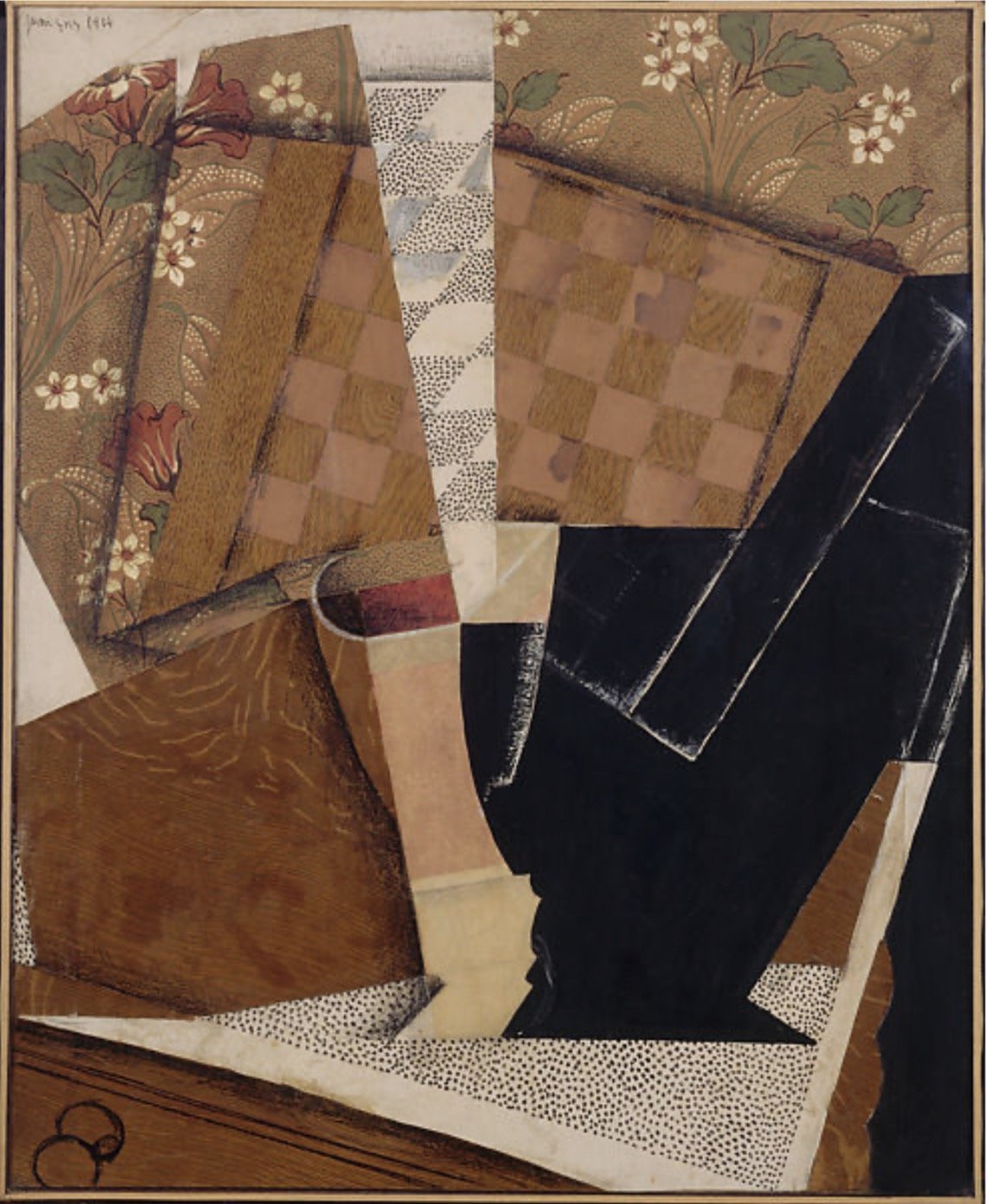 格里斯，《玻璃和棋盘》，1914