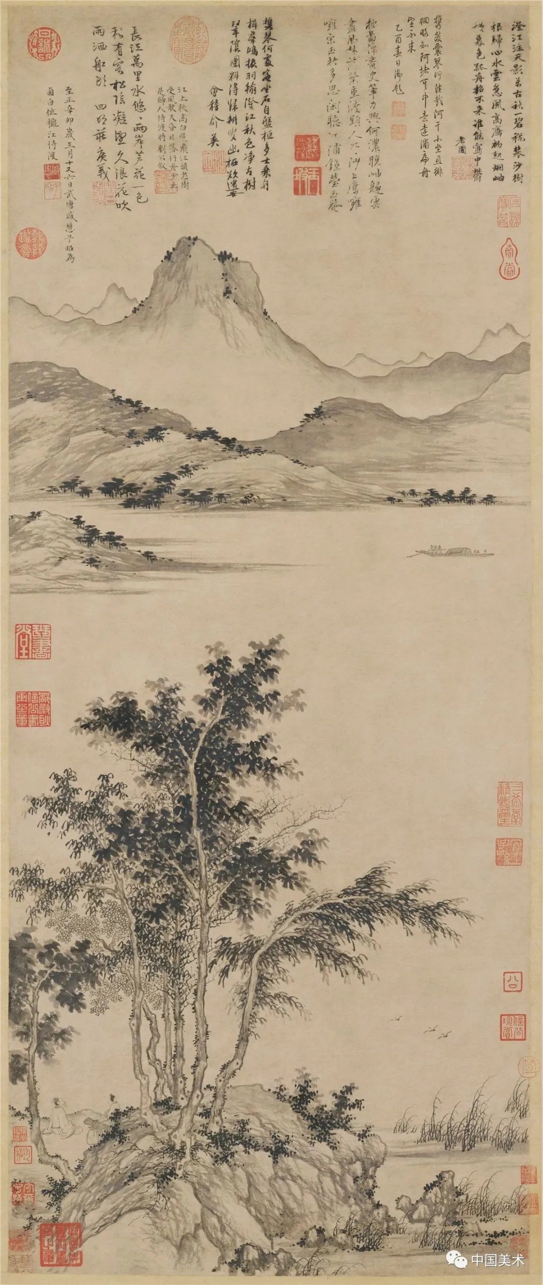 元代山水：借复古之意，开文人画之先河_凤凰网