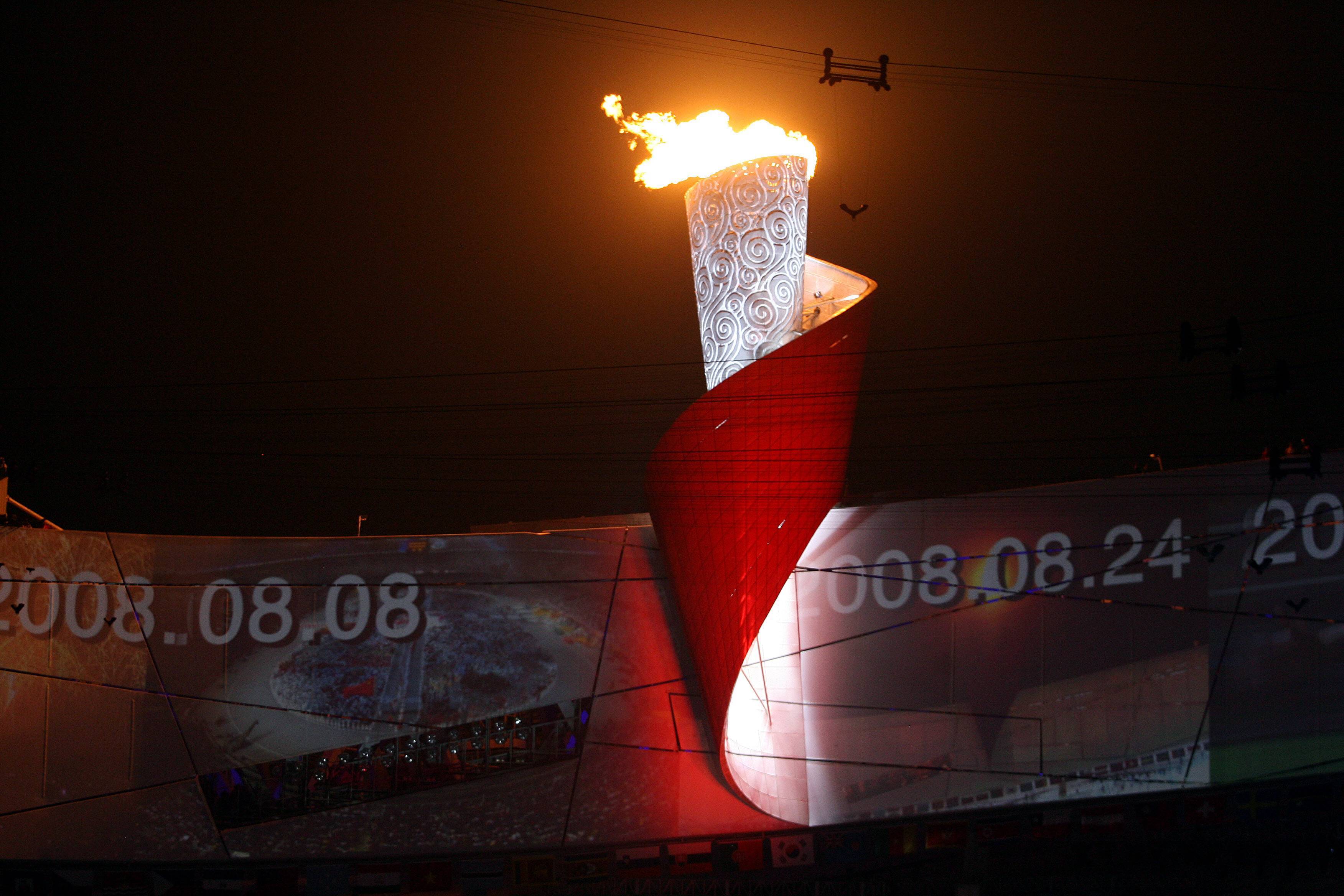 北京奥运会主火炬塔。