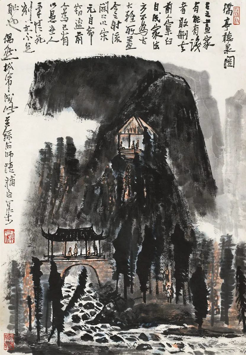 夏日,听泉_画川居士_新浪博客
