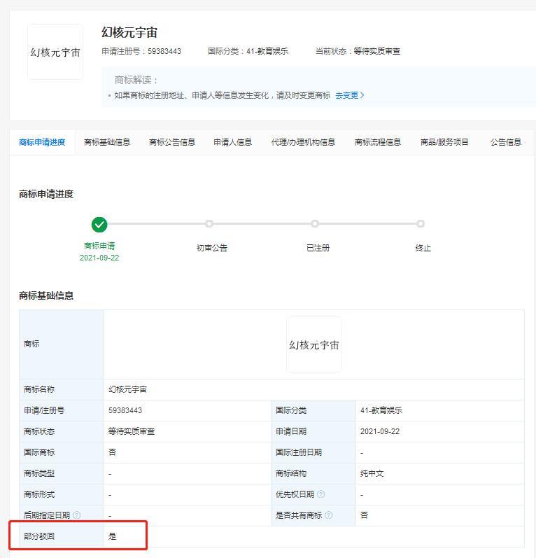 腾讯申请多个元宇宙商标被驳回 涉及QQ元宇宙、QQ音乐元宇宙