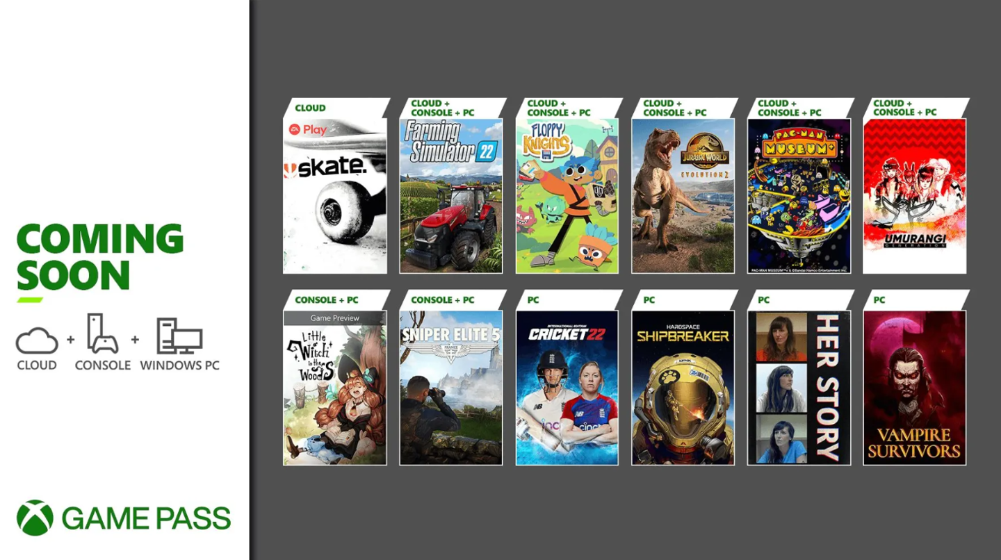 微软XboxGamePass5月下旬新增游戏名单公布