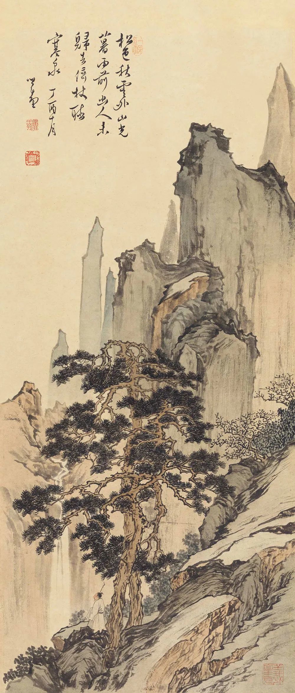 夏日,听泉_画川居士_新浪博客