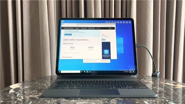 移花接木的最高境界 M1芯iPad Pro流畅运行Win10 性能竟达正常水准90%