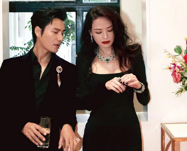 陈坤和舒淇一同出席活动,戴情侣款宝石钻戒,宛如一对老夫老妻__凤凰网