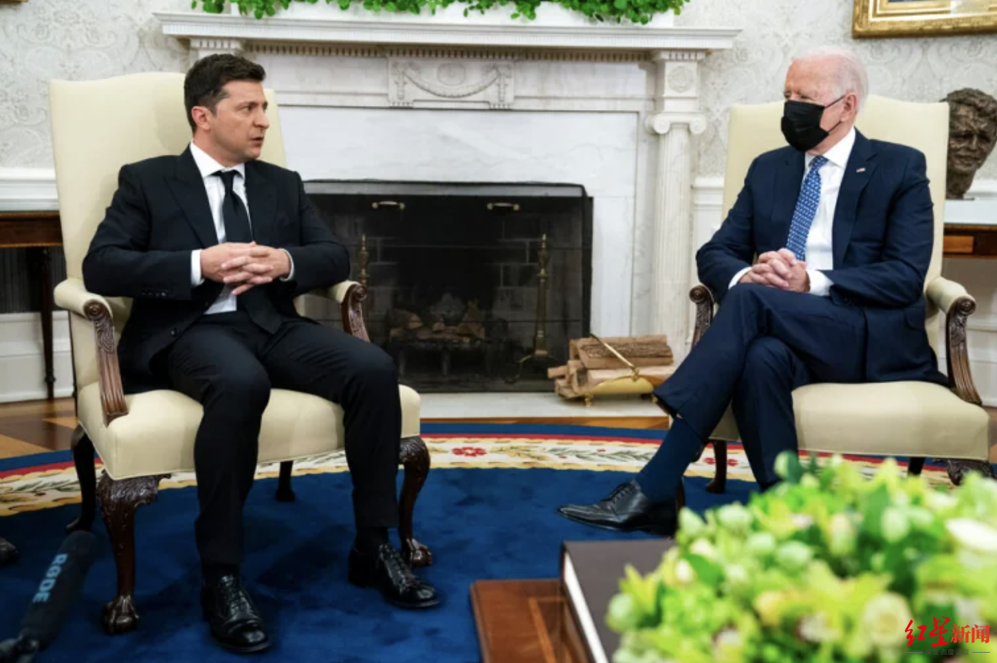 ▲2021年9月，美国总统拜登和乌克兰总统泽连斯基会面