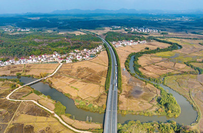 江西省抚州市金溪县对桥镇坪上朱家村一带,田园广阔,生态良好,景