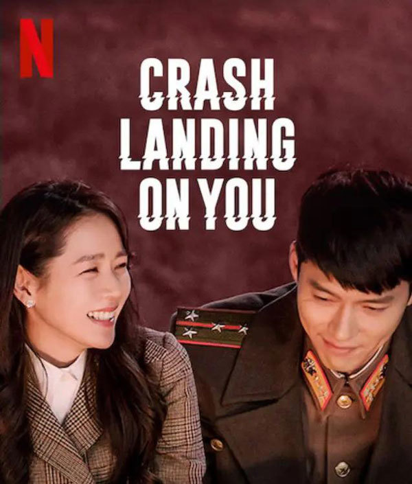 韩剧《爱的迫降》在奈飞播出的宣传海报,图自CNN