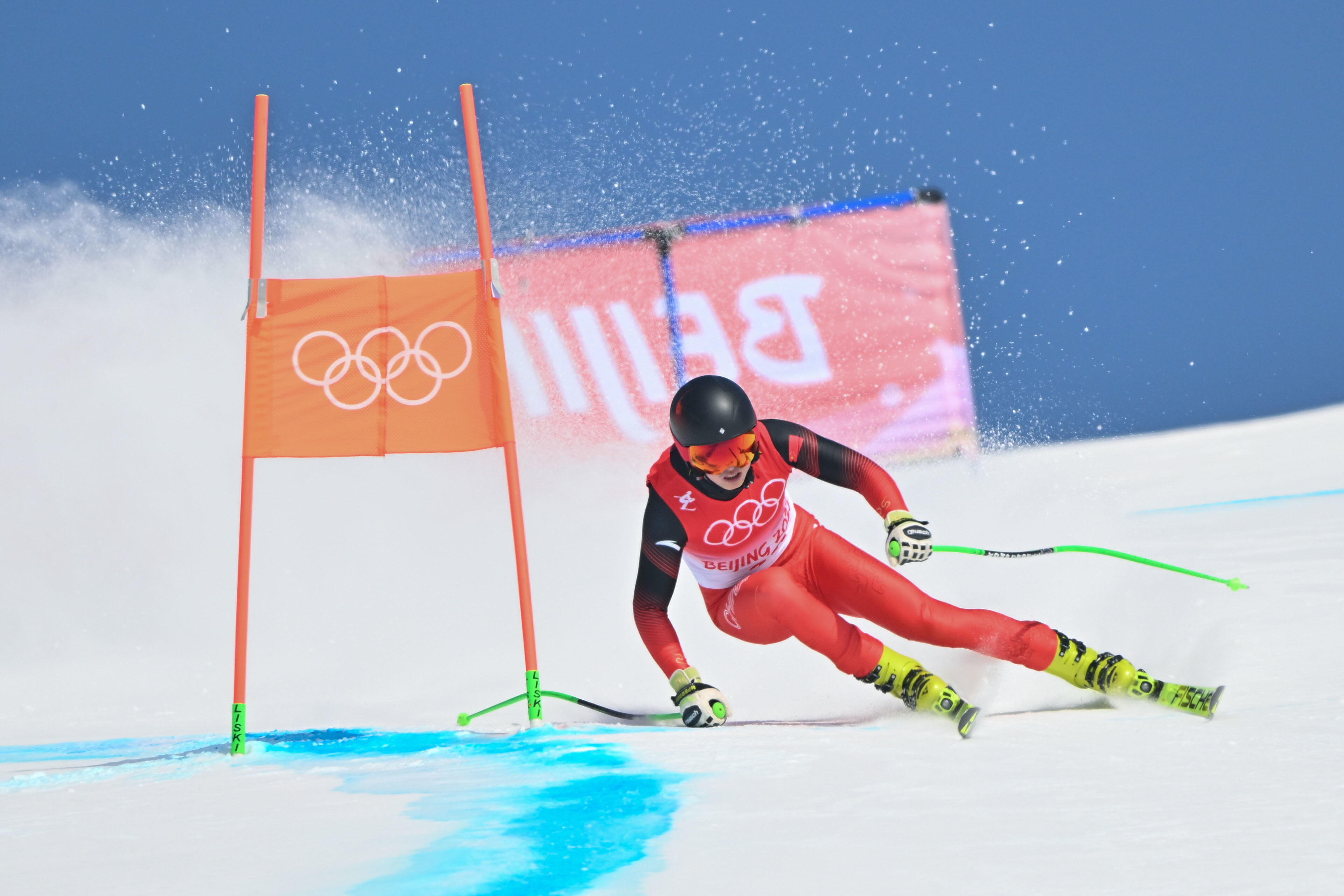 冬奥会高山滑雪标志图片