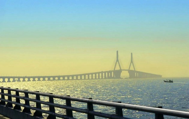 东海大桥简笔画图片