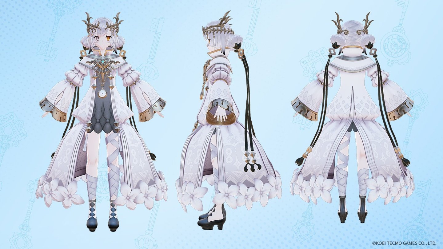 《莱莎的炼金工房3》角色设定图和3D建模 大肉腿吸睛