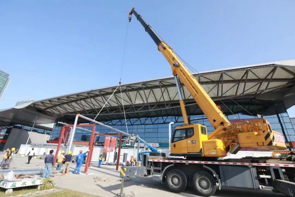 临时隔离集中收治点施工中
