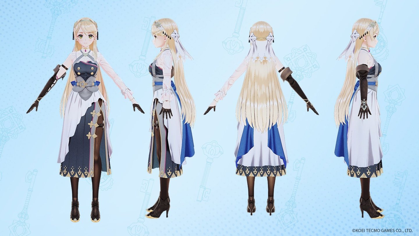 《莱莎的炼金工房3》角色设定图和3D建模 大肉腿吸睛