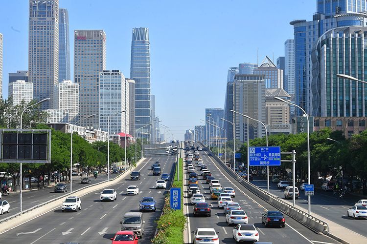 北京朝阳区正常上班双井桥回归熟悉的样子