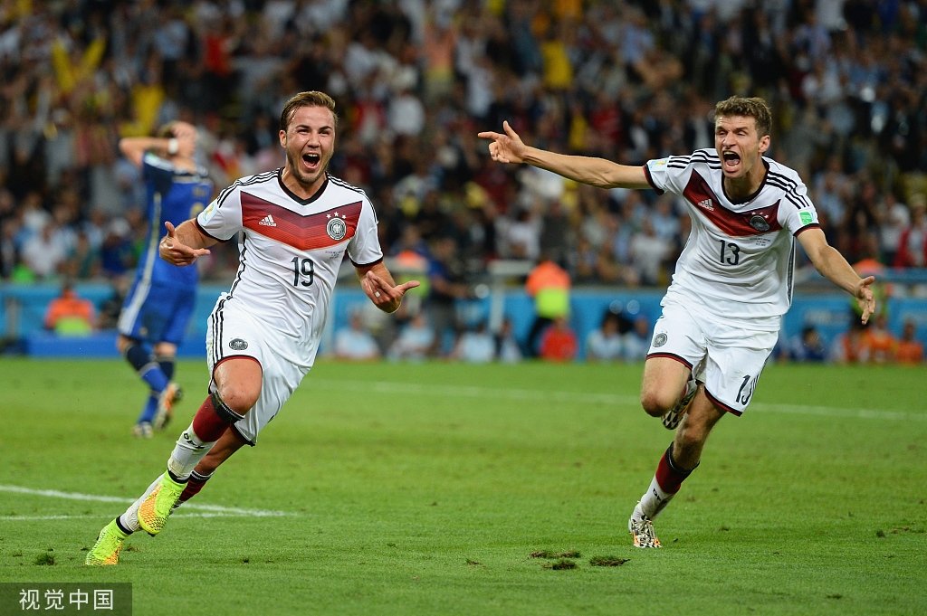 2014年世界杯决赛，穆勒和打进绝杀的格策（左）都要告别了。