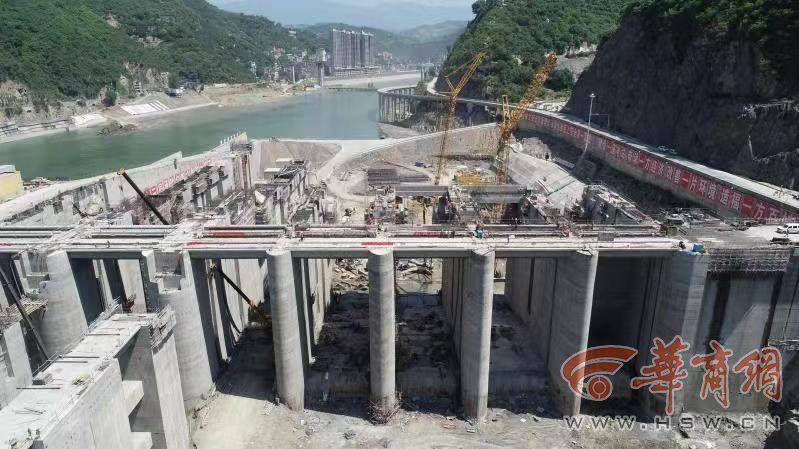 好消息陕西省重点项目旬阳水电站大坝全线贯通