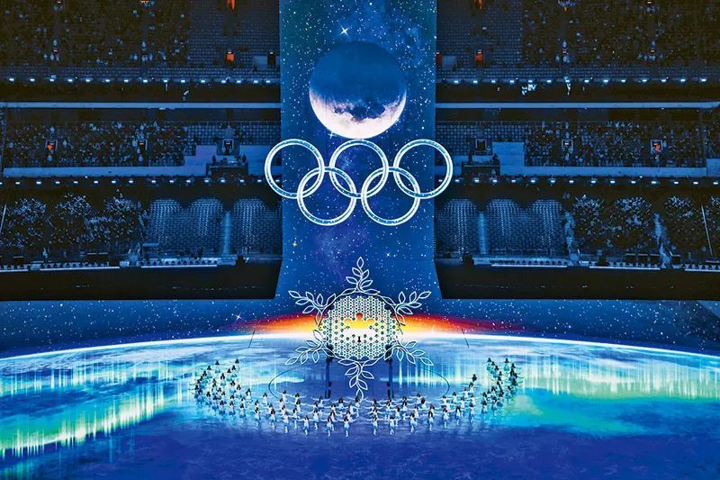 奥运会开幕式的雪花图片