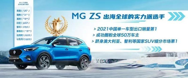 MG出海破百万！MG ZS推新款售9.98万元