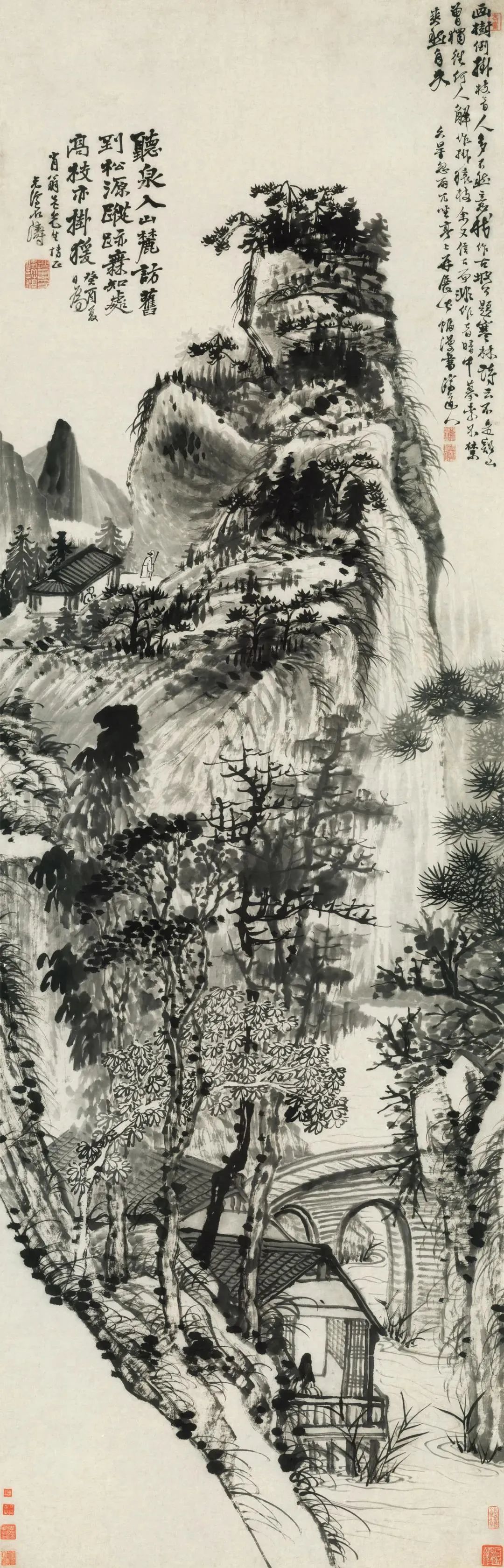 夏日,听泉_画川居士_新浪博客