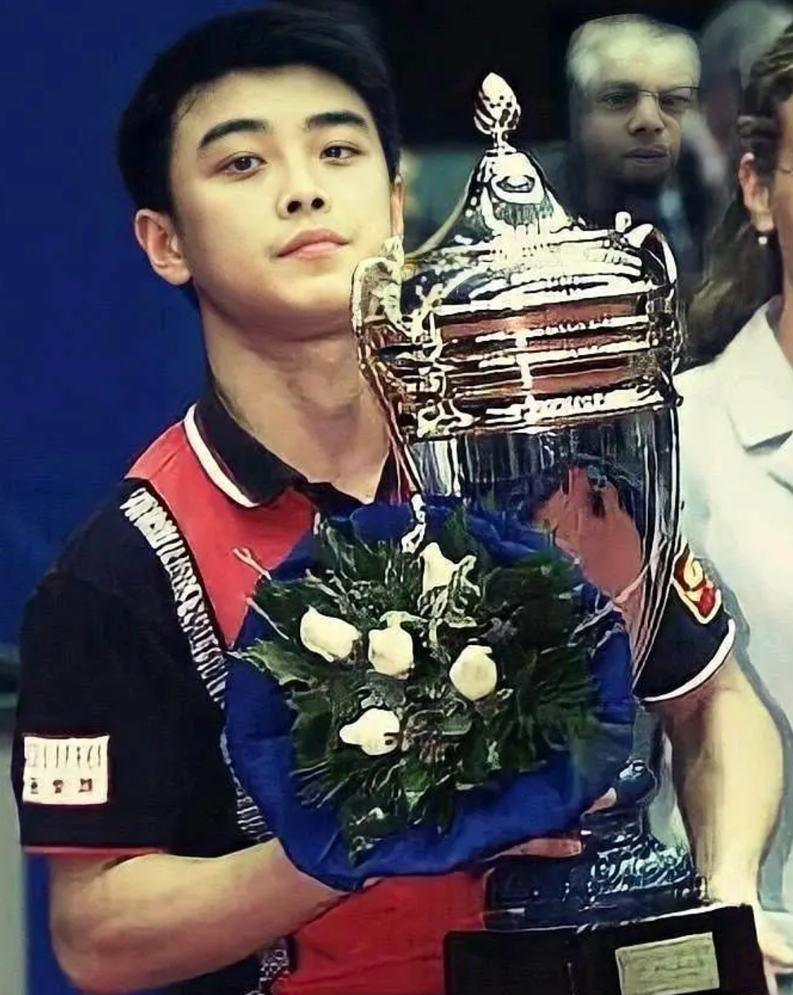 乒坛王祖贤王皓面部相似度高达90真的不是亲戚吗