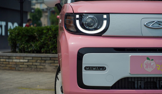 粉色系少女杀手奇瑞qq冰淇淋桃欢喜实拍